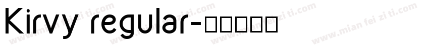 Kirvy regular字体转换